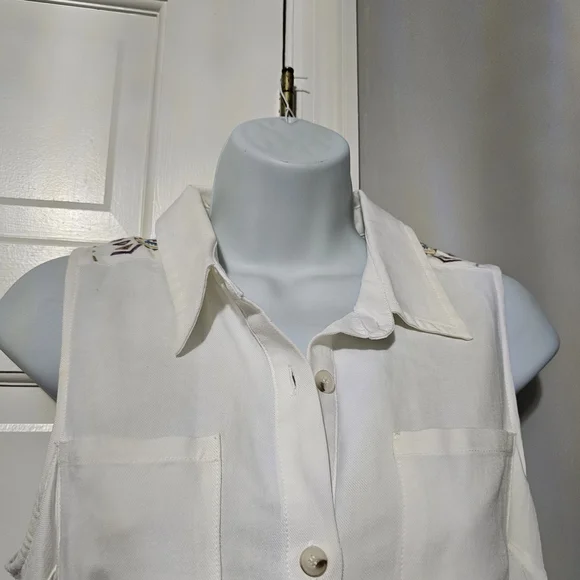 Mystree White Polo Collar Sundress - Picture 2 of 4